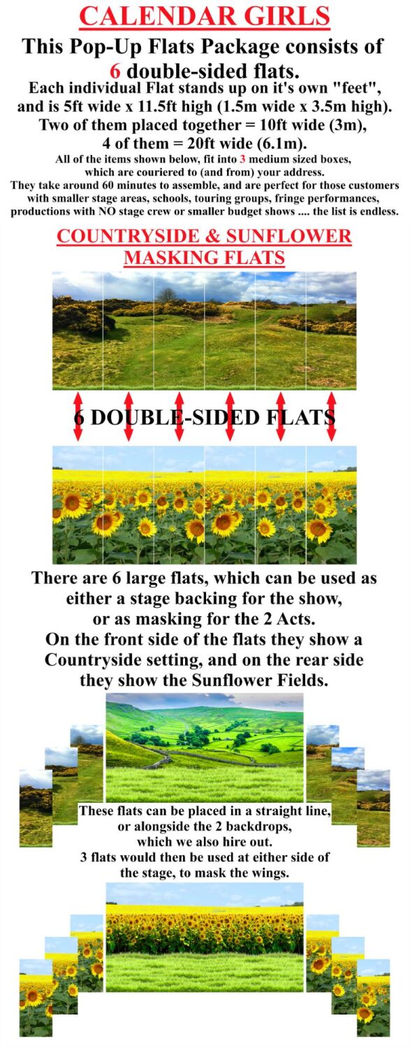 Calendar Girls - A1 STAGE - POP-UP FLATS 3.5m high - PHOTOS - 00 All scene