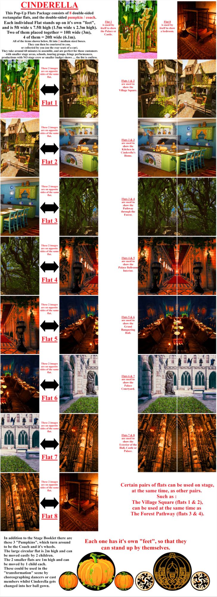 Cinderella - A1 STAGE - POP-UP FLATS 2.3m high - FLATS - 00 - All Double Si