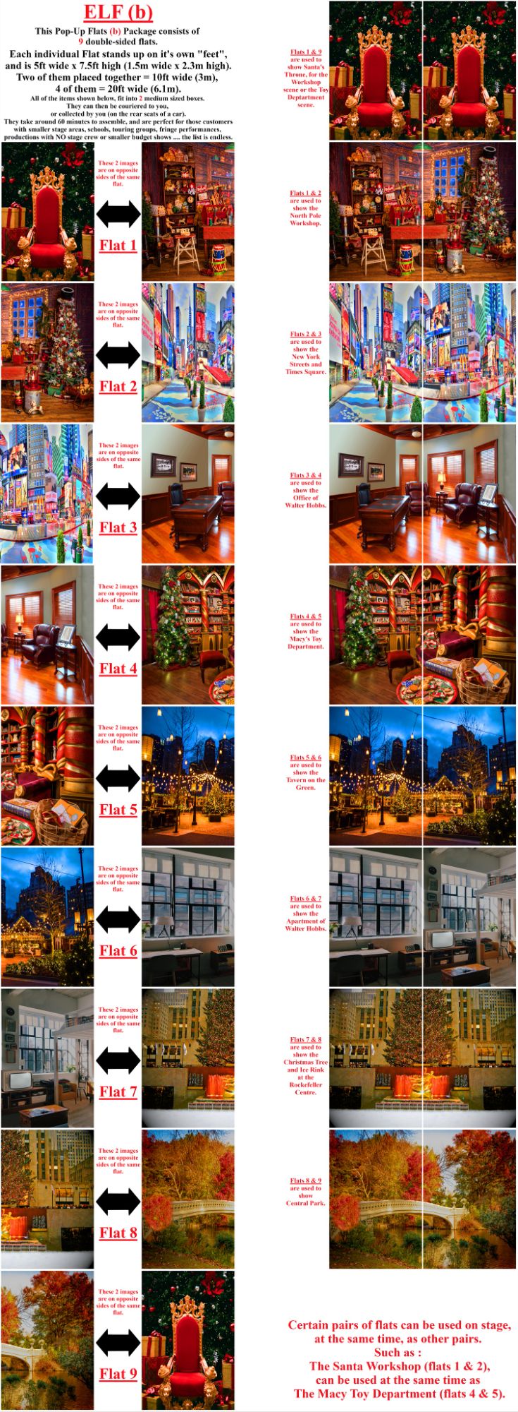 Elf (b) - A1 STAGE - POP-UP FLATS 2.3m high - PHOTOS - 00 - All Double Side