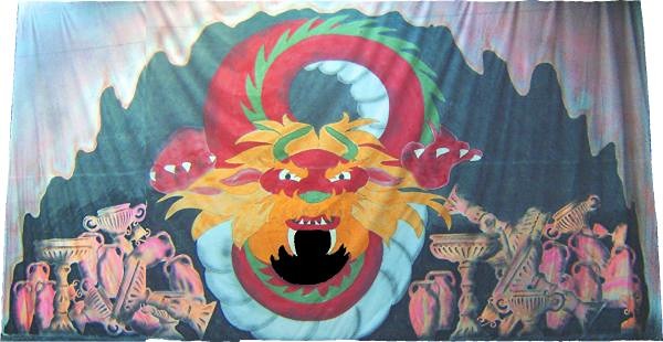 A1 STAGE BACKDROPS - BB015 - Chinese Dragon Cave (30w X 18h)