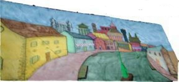 A1 STAGE BACKDROPS - BD009 -Panto Village (30w X 14h).JPG
