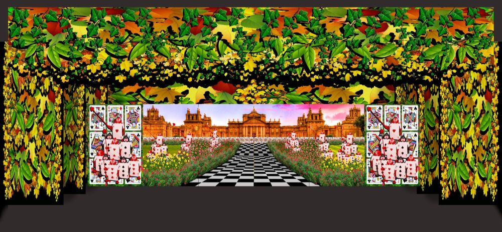 Alice in Wonderland - A1 STAGE - BACKDROPS -Queens Castle