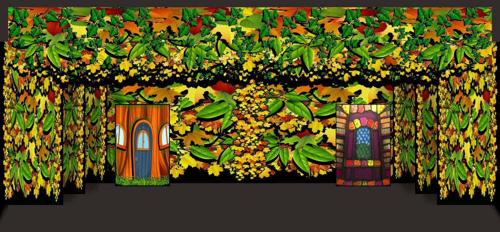 Shrek - A1 STAGE - BACKDROPS 3 with PUFs - PHOTOS - 01