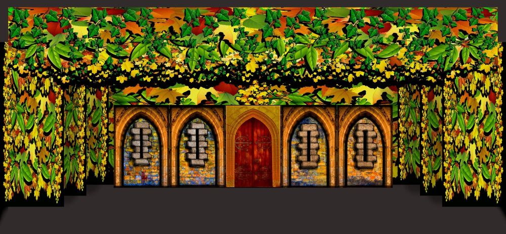 Shrek - A1 STAGE - BACKDROPS 3 with PUFs - PHOTOS - 02 Castle Exterior