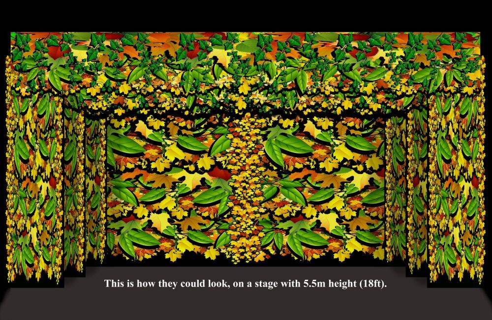 Beauty and the Beast (a) - A1 STAGE - BACKDROPS - All leaf Backdrops 18ft h