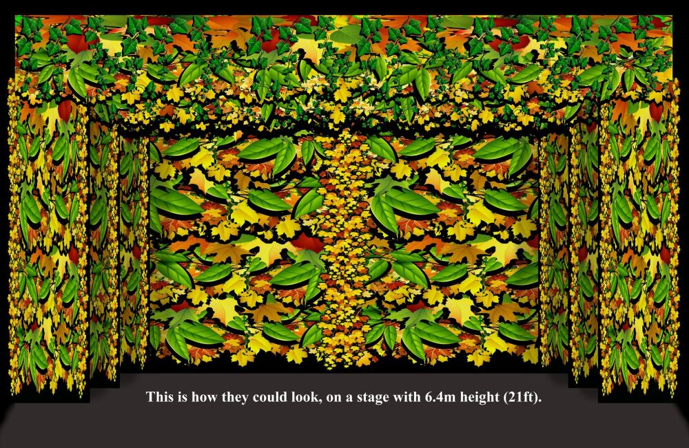 Beauty and the Beast (a) - A1 STAGE - BACKDROPS - All leaf Backdrops 21ft h