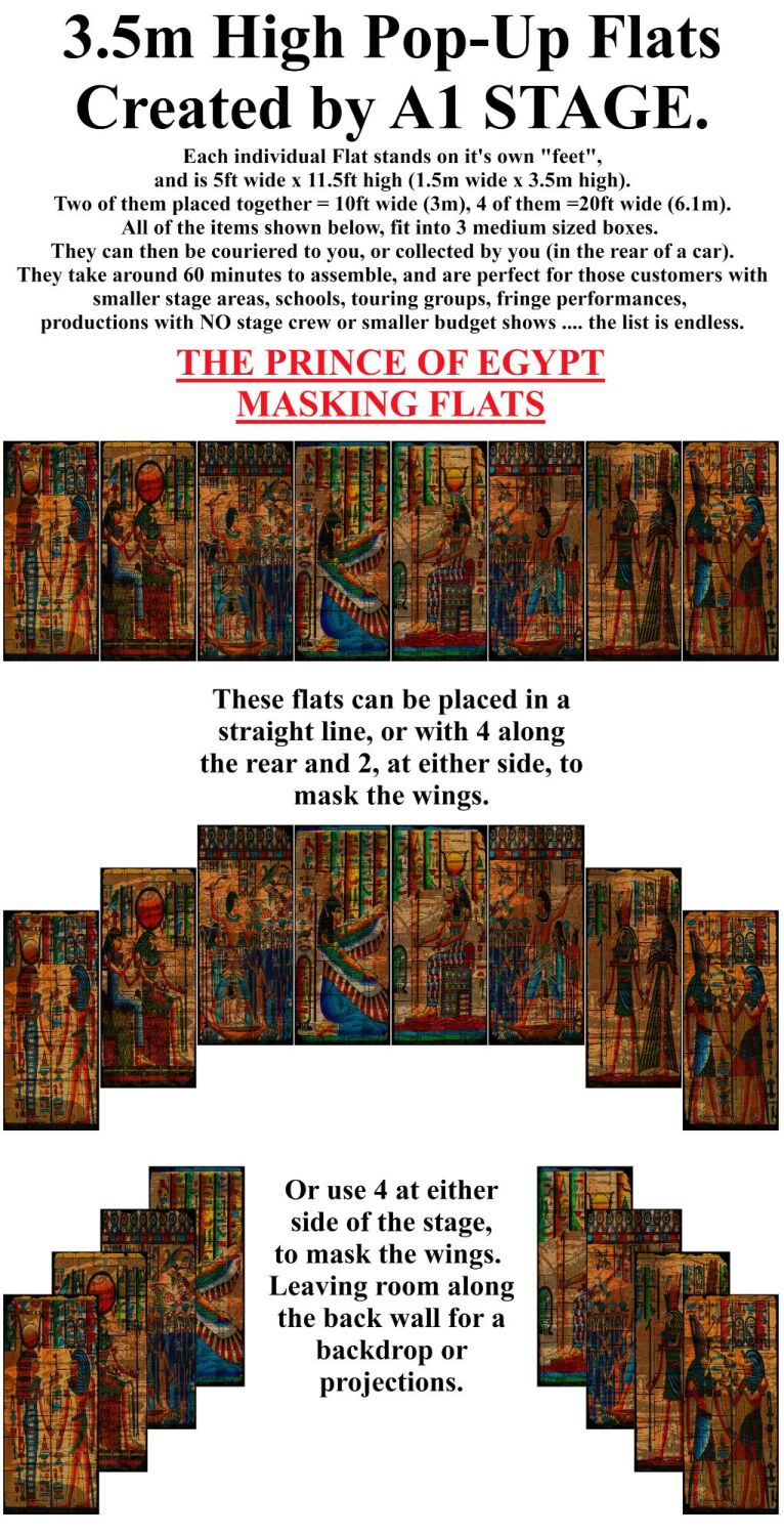 The Prince Of Egypt - A1 STAGE - POP-UP FLATS 3.5m high - 00 All scenery h