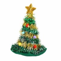 Tinsel Christmas Tree Hat