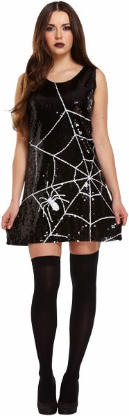 Sequin Spiderweb Dress