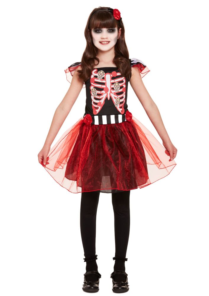 Skeleton Girl Child Costume
