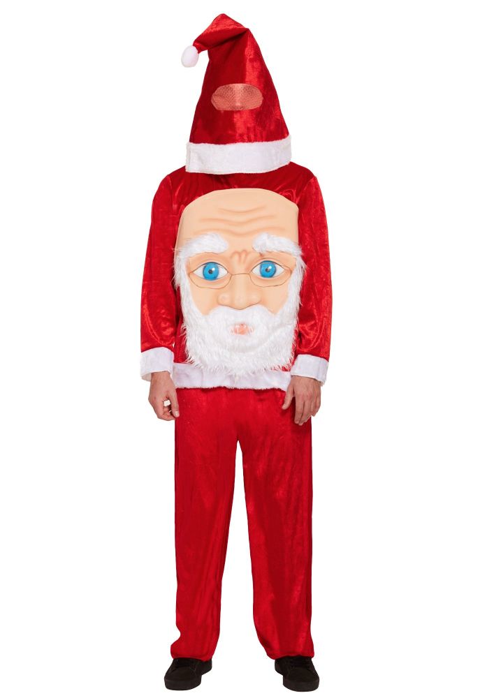 Santa Jumbo Face Child Costume