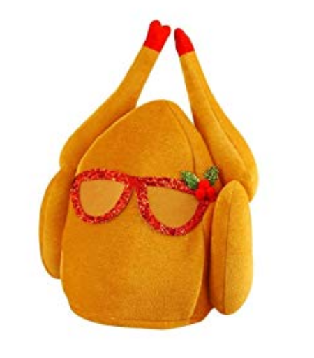 Turkey with Glasses and Holly