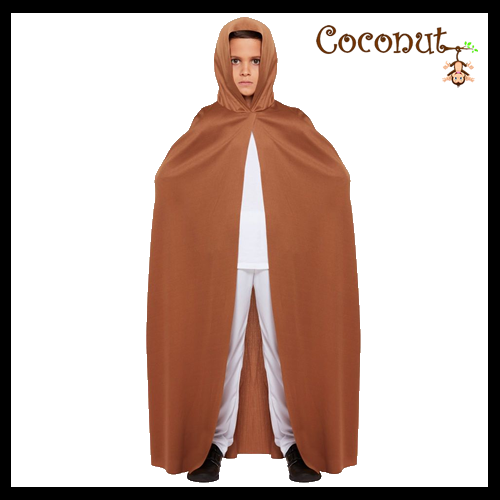 Brown Cape With Hood Child Costume