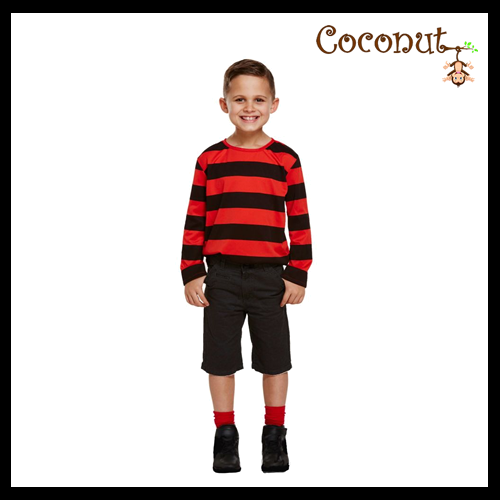Red And Black Striped Jumper Child Costume