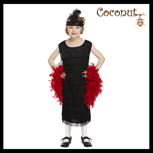 Flapper Dress With Tassles Child Costume