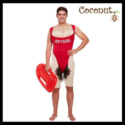 Brazilian Beach Lifeguard Adult Costume