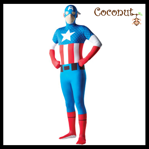 Captain America Morphsuit Adult Costume