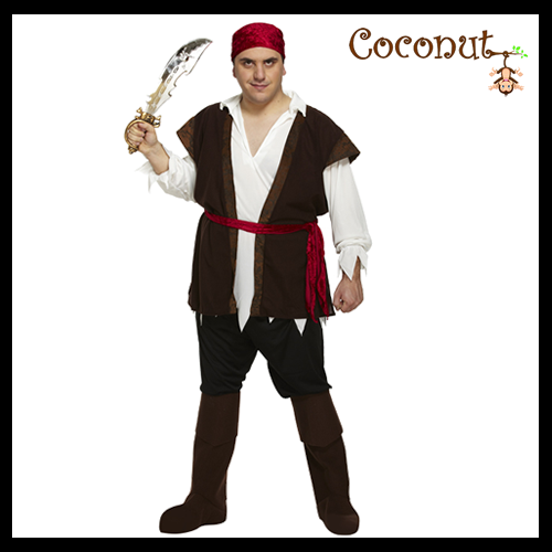 Caribbean Pirate Extra Large Adult Costume