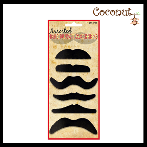 Assorted Black Moustaches Assorted Styles