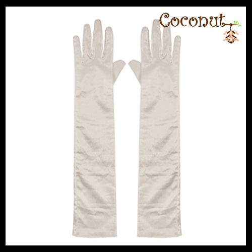 Long White Gloves