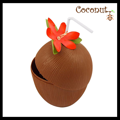 Coconut Cup With Straw
