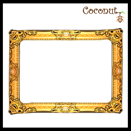 Inflatable Picture Frame Gold 80 x 60cm