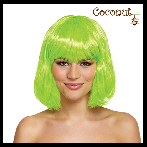 Green Mid-Length Wig