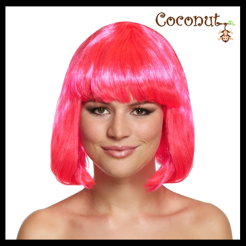 Pink Mid-Length Wig