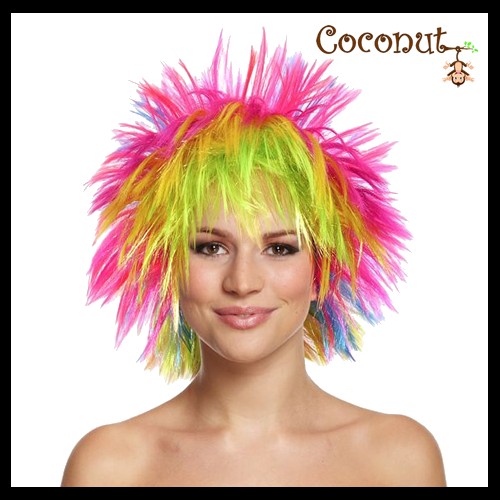 Rainbow Punk Wig
