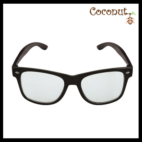 Black Framed Austin Glasses With Clear Lenses