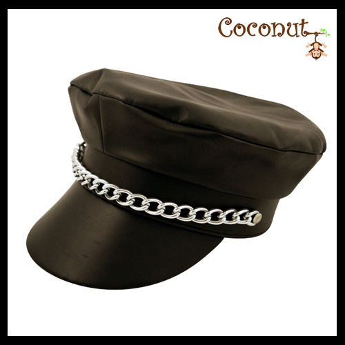 Black Biker Hat