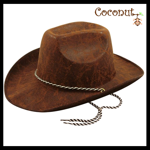 Leather Look Cowboy Hat