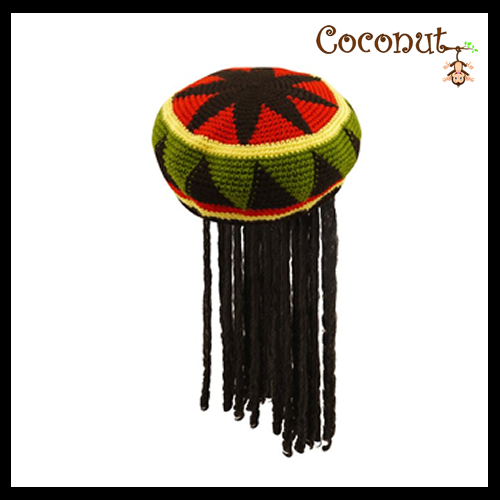 Deluxe Jamaican Hat With Hair