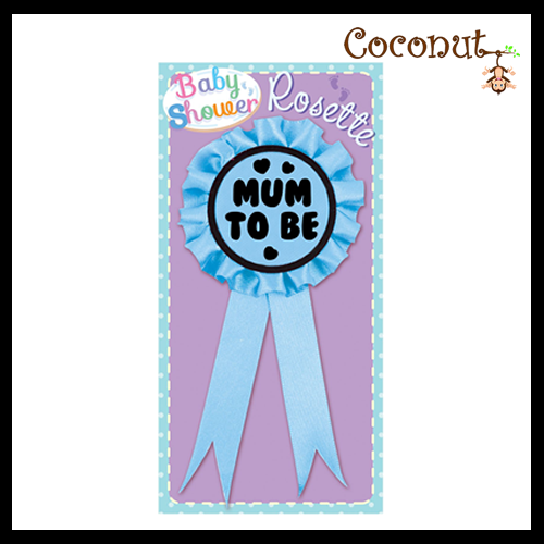 Mum to Be Rosette Blue