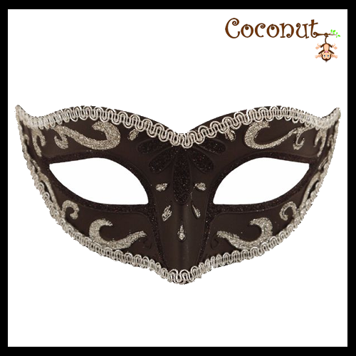 Black Mask With Silver Trim