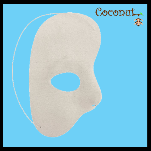 White Half face Mask