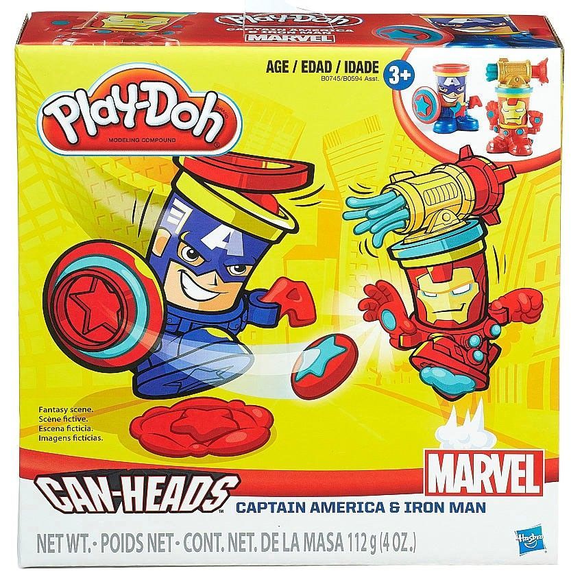 Can-Heads - Captain America & Iron Man