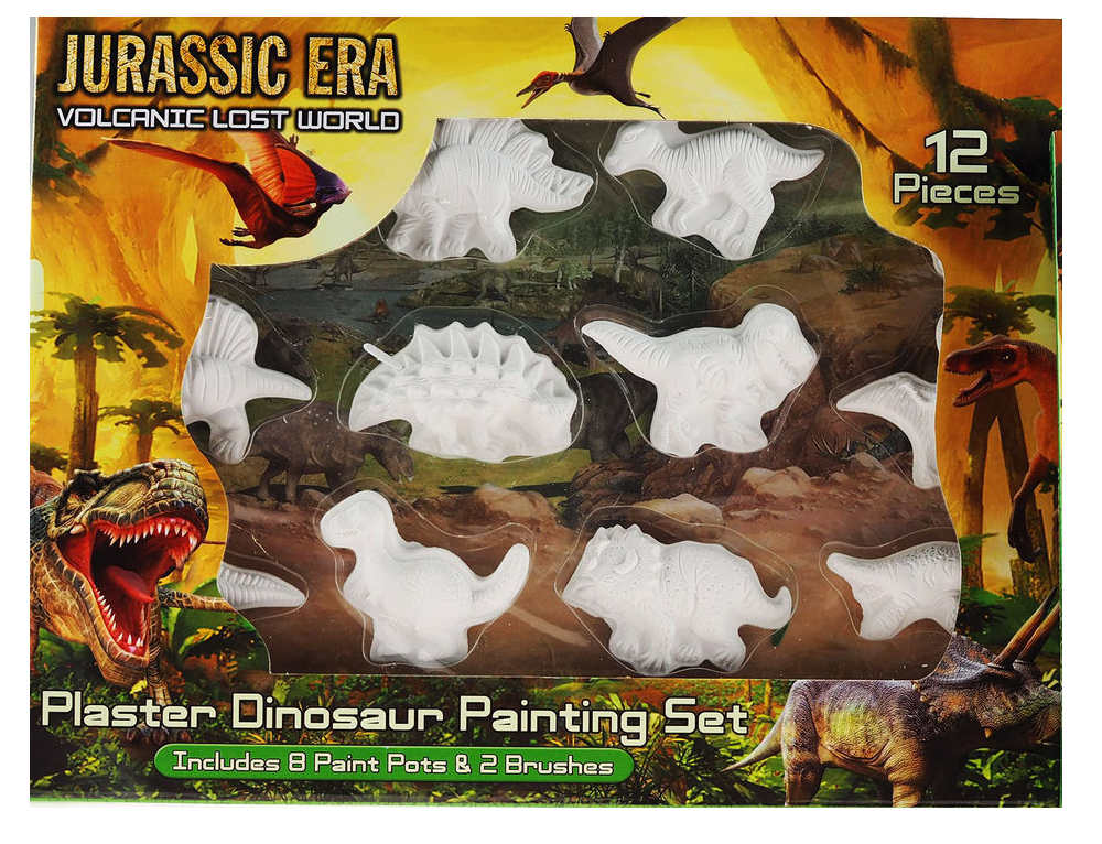 Plaster Dinosaur Painting Set