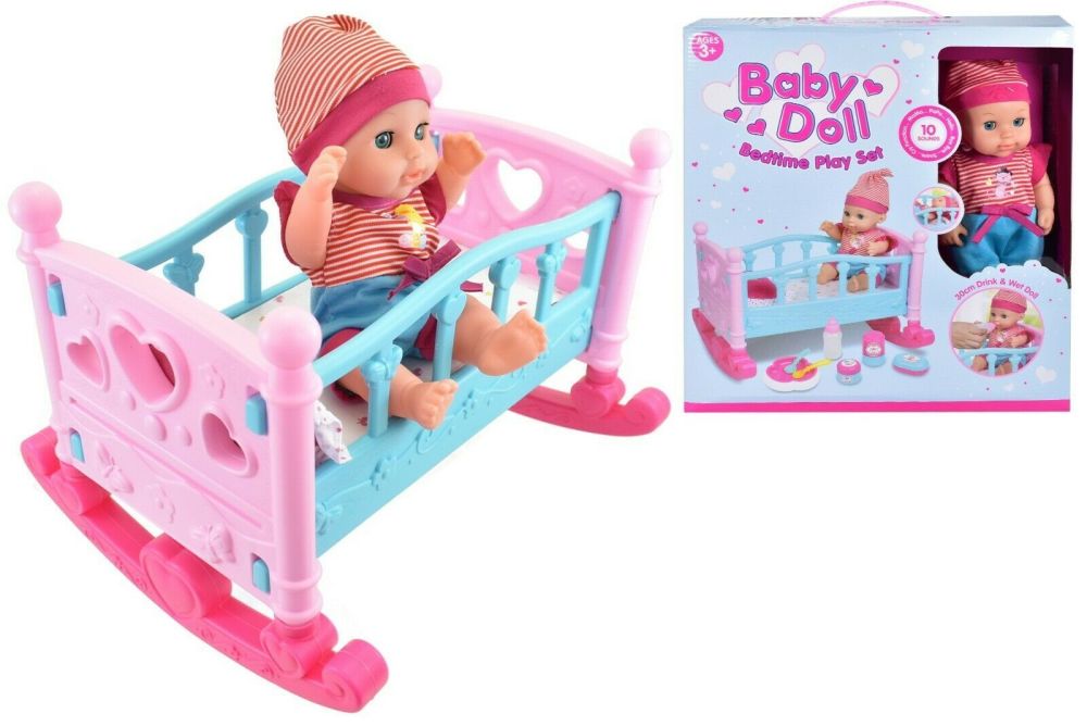 Baby Doll Bedtime Play Set