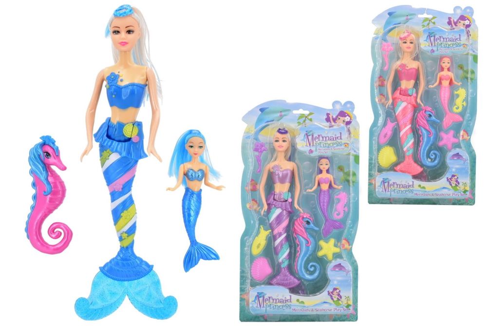 Mermaids & Seahorse Play Set Assorted