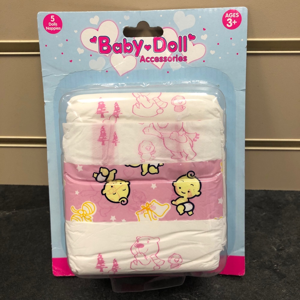 Doll Nappies (5 Pack)