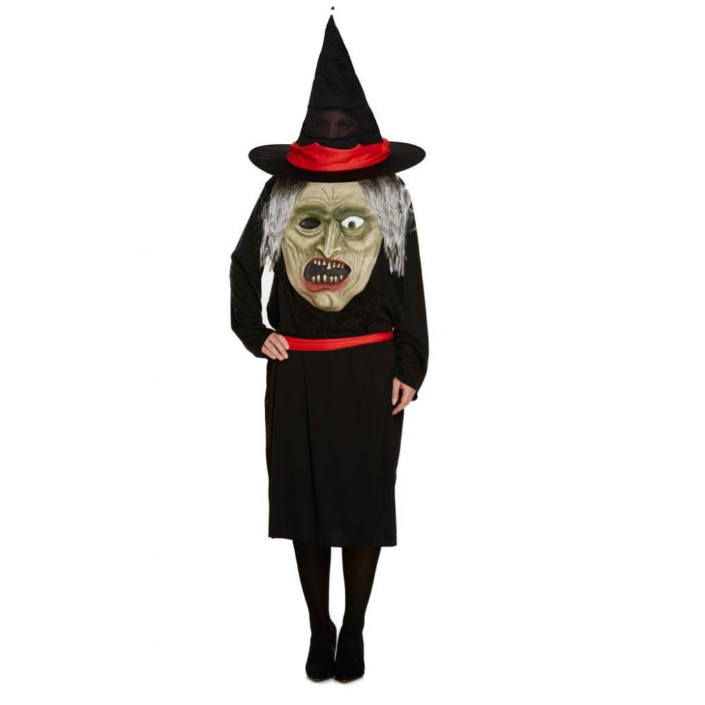 Witch Jumbo Face Adult Costume