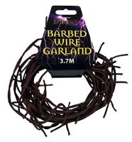 Rusty Barbed Wire Garland