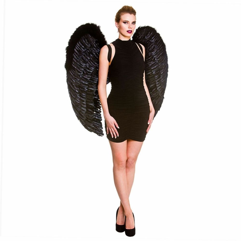 Feather Angel Wings XXL Black