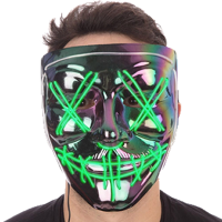 Light-Up Anarchy Iridescence Mask