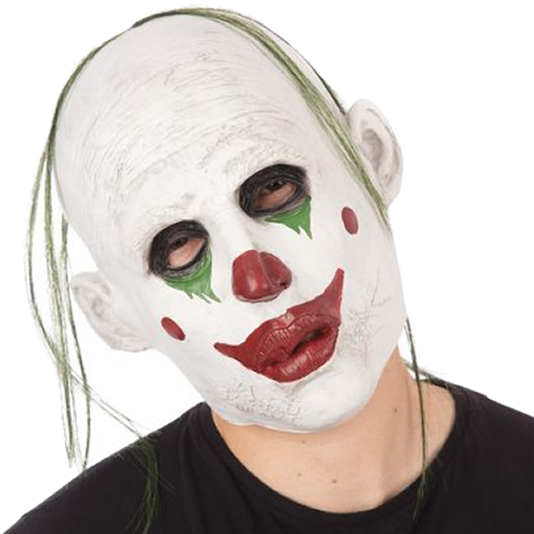 Realistic Clown Mask With Hair