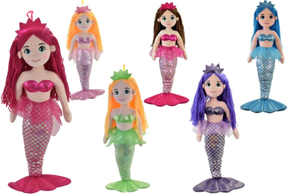 Mermaid Princess Rag Doll Assorted