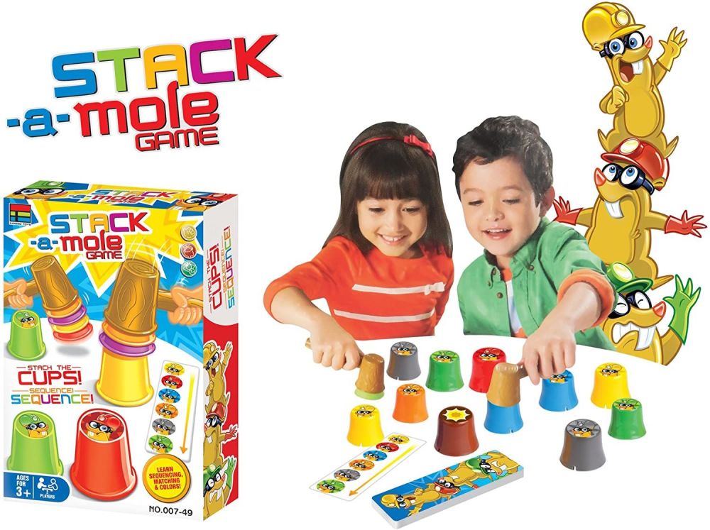 Whack-a-Mole Stack-a-Mole Game