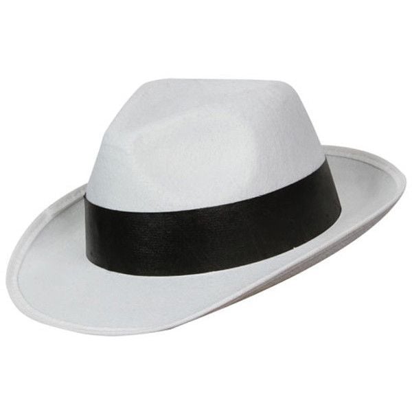 White Al Capone Hat
