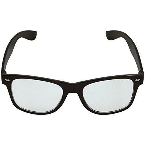 Black Framed Austin Glasses With Clear Lenses